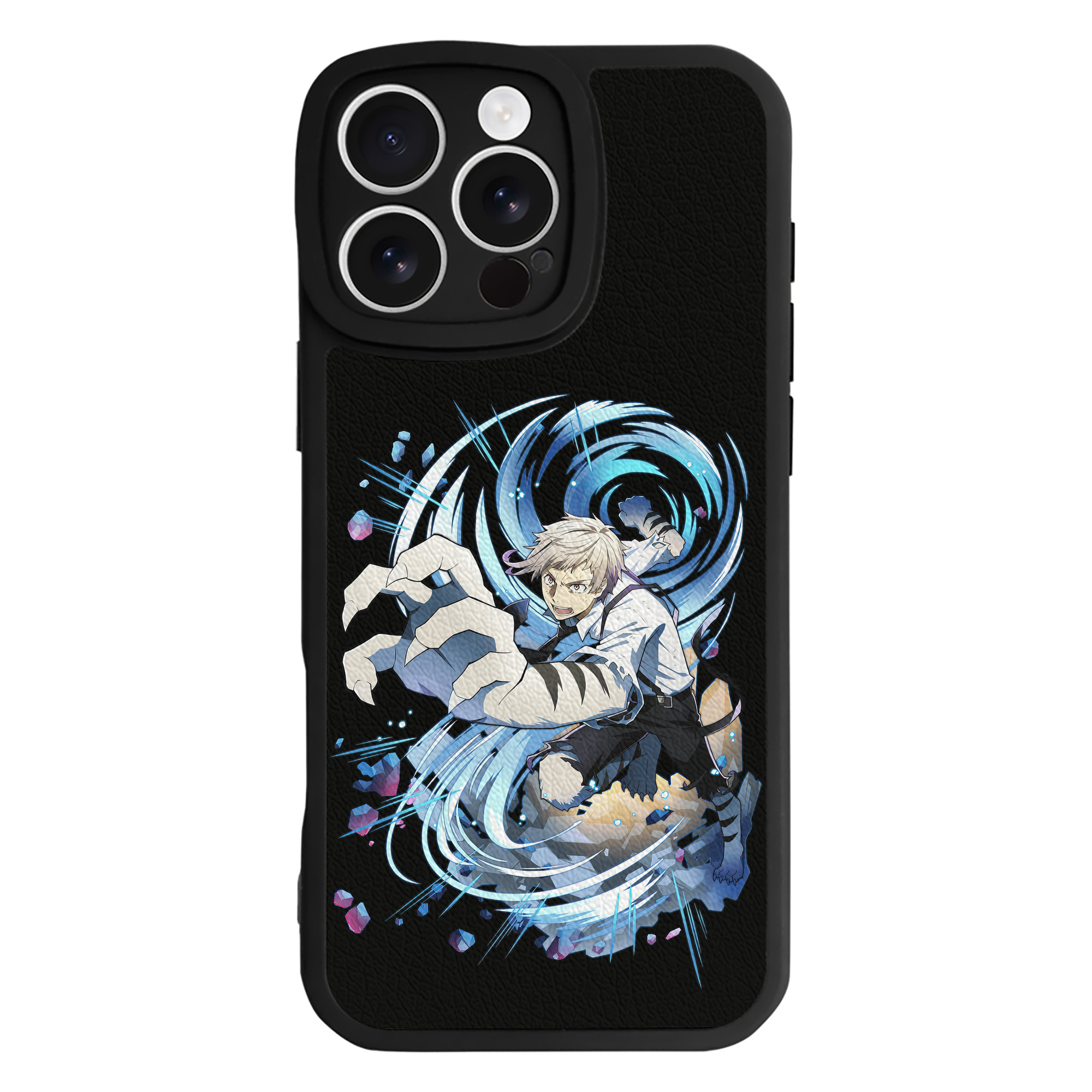 （画像用） 文豪ストレイドッグス Bungo Stray Dogs 【iPhone 16シリーズ対応】シリコンスマホケース（レザー調） 材質：シリコン
